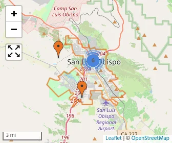 Area schools map